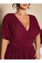 Rochie maxi, vișiniu - 6
