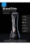 BHT-03 Body Hair Trimmer for Men, IPX7 Waterproof, 1200mAh Ceramic Blade Groomer with LED Light – Black - 5
