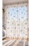Children's Room Tulle Curtain with Airplane Figure - 2