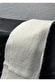 White Ultra Soft Textured Knitted Scarf 210X25 - 4