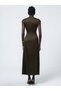 Rochie maxi, kaki - 2