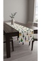 Duck Fabric Runner 40X110 cm – Christmas Soldier, Pine Tree and Gift Patterned, Water Repellent Stain-Resistant Decorative Table Runner - 5
