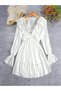 Rochie mini, alb - 2