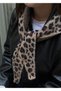 Double-Sided Ultra Soft Leopard Pattern Triangle Scarf/Shawl/Foular 145X30 - 6