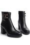 Women's Thermo Rubber Sole Buckle Boots - 5