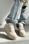 Sophie Beige Suede Plush Fur Detail Women's Hidden Heel Winter Boots Sneakers - 6