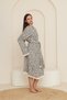 100% Cotton Leopard Patterned Tassel Robe, Large (Curve) Size Robe (from S to 5XL), Custom Size Robe, Handmade Turkish Robe with Pockets - 3