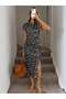 Rochie midi, mix culori