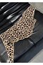 Double-Sided Ultra Soft Leopard Pattern Triangle Scarf/Shawl/Foular 145X30 - 7