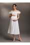 Rochie midi, alb