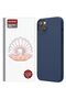 iPhone 15 Plus Case, Velvety Silicone With Microfiber, Camera Protection, Navy Blue