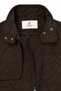 Quilted Zippered Belted Brown Trench Coat 14122 - 5