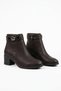 Porpes Oir Stone Women's Heeled Boots Brown Emerald - 2