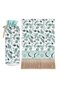 Water Green Tile Pattern Velvet Prayer Rug