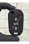 Opel Corsa F Combo E Granland X Crossland X Honeycomb Patterned Key Protection Case Black with Red Stripes - 3