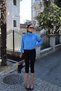 Parachute Fabric Zippered Snap Fastener Jacket Blue - 3