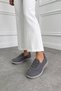 Women's Breathable Sports Shoes - Laceless Lightweight Flexible Walking Mom Sneaker T2027Nv - 2