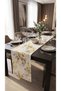 Duck Fabric Runner 40X150 cm – Eucalyptus Leaf Patterned, Water Repellent, Stain Resistant Decorative Table Runner - 3
