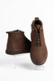 Altor Side Zipper Stitched Rubber Tied Sole Genuine Leather Women's Boots Brown Nubuck - 2