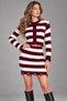 Women's Striped Tassel Detailed Buttoned Knitwear Double Set - 3