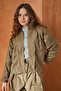 Suede Jacket Khaki - 2