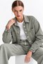 Women's Seasonal Comfortable Basic Khaki Denim Jacket - 3