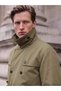 Quality Parts from Çelebi Store Standard Fit Double Breasted Roba Collar Men's Trench Coat - 2