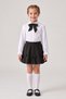 Girl's Black Scarf Long Sleeve Lace Shirt Ribbon Skirt 23 April 29 October Show Outfit - 3