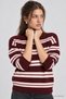 Striped Oversize Knitwear Sweater Lma0001 Bordo Pink - 4
