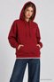 Hooded Oversize Knitted Sweatshirt Len0042 Bordo