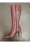 Genuine Leather Inner Half Fur Zippered Boots Women's Shoes - 3