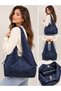 Women's Suede-Look Large Shoulder Bag – Large Internal Volume, Zippered, Stylish Everyday Hobo Bag