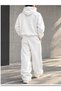 Unisex Racing Flag Printed Oversize Winter Sweatshirt and Baggy Sweatpants Set - 2