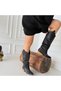 Jeoni Black Leather Heeled Boots - 4
