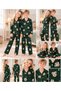 Girl and Boy Unisex Pattern Buttoned Long Sleeve Pajama Set - 4