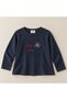 Girl's T-Shirt with Floral Embroidery on the Front and Back