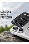 Apple iPhone 18 Pro Max 5G 2026 2 in 1 9H Tempered Glass Camera Lens with riendly Waterproof Heavy Duty UHD Clear Camera Frame Combo Pack - 4