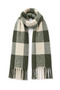 Women's Winter Plaid Patterned Boucle Shawl Scarf - 3