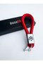 Red Leather Braided Keychain Compatible with Volkswagen Polo Golf Bora Passat Tiguan