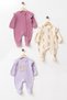 Baby 100% Cotton Little Hug Rabbit 3-Piece Booties Jumpsuit Newborn Hospital Release Baby Clothes 0-3 Months