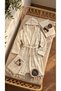 Unisex Hooded Towel Peshtemal Bathrobe – Karatezgah Woven, Tasseled, Striped Luxury, Spa & Bath Robe - 4