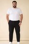 Men's Casual Sports Pants with Elastic Waist and Pocket Design, Jogger Style, Oversized