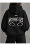 Unisex Nothing See Design Printed Sweatshirt