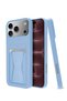 Apple iPhone 18 Pro 5G 2026 Silicone TPU Case with Card Holder and Kickstand Hand Grip Slim Shockproof Wallet Case Cover