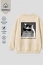Unisex Kids 3 Thread Fabric Cotton Back Printed Sweatshirt - 2