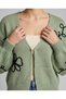 Floral Motif Knitwear Cardigan - 2