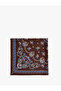 Cotton Shawl Patterned Square Bandana Scarf - 2