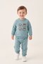 Baby Boy Cotton Teddy Bear Patterned 3-Piece Set