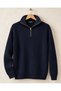 Huffa Men's Long Sleeve Stand Collar Half Zipper Knitwear Sweater 7782 - 2