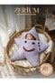 Baby Sleeping Cocoon - Hand Knitted Star Model (2-4 Months) Lilac - 6